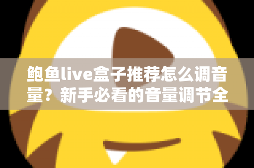 鲍鱼live盒子推荐怎么调音量？新手必看的音量调节全攻略与实用设置技巧