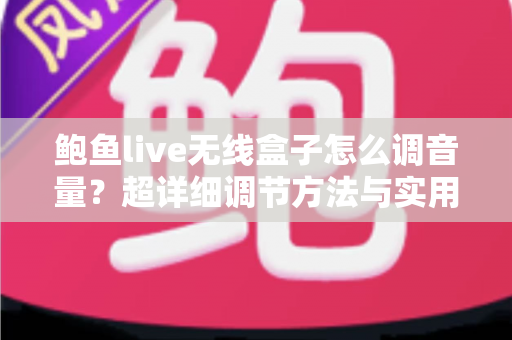 鲍鱼live无线盒子怎么调音量？超详细调节方法与实用避坑指南全解析