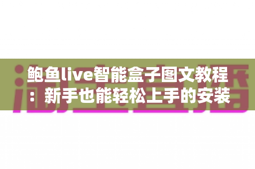 鲍鱼live智能盒子图文教程：新手也能轻松上手的安装与使用完整指南
