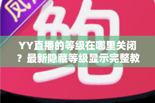 YY直播的等级在哪里关闭？最新隐藏等级显示完整教程与实用指南