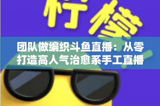 团队做编织斗鱼直播：从零打造高人气治愈系手工直播间的完整实战指南