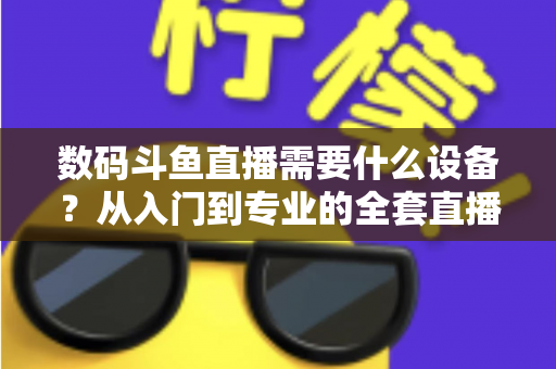 数码斗鱼直播需要什么设备？从入门到专业的全套直播设备清单与配置攻略
