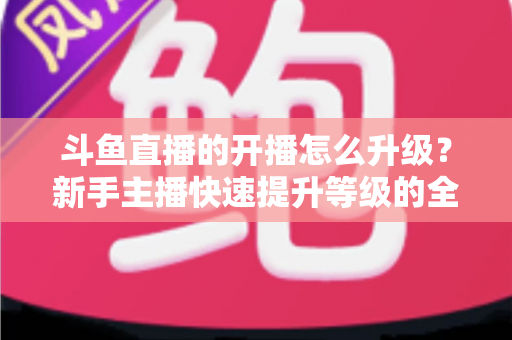 斗鱼直播的开播怎么升级?新手主播快速提升等级的全方位实战攻略 斗鱼直播的开播怎么升级?新手主播快速提升等级的全方位实战攻略