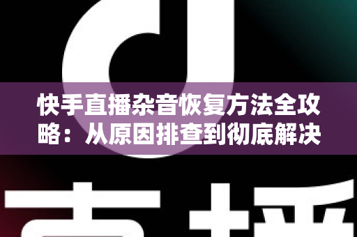 快手直播杂音恢复方法全攻略：从原因排查到彻底解决的实用指南