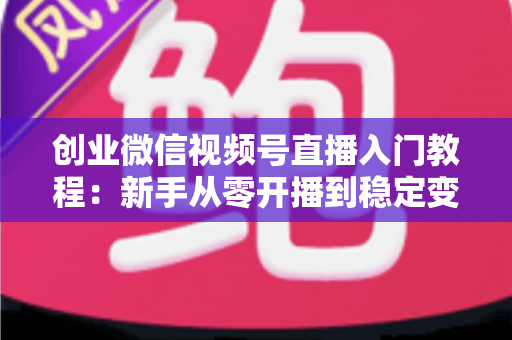 创业微信视频号直播入门教程:新手从零开播到稳定变现的完整指南 创业微信视频号直播入门教程:新手从零开播到稳定变现的完整指南