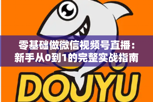 零基础做微信视频号直播：新手从0到1的完整实战指南