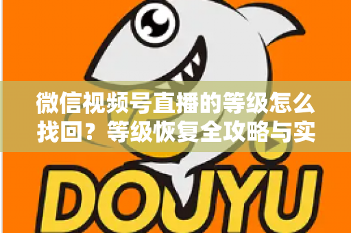 微信视频号直播的等级怎么找回?等级恢复全攻略与实用技巧指南 微信视频号直播的等级怎么找回?等级恢复全攻略与实用技巧指南