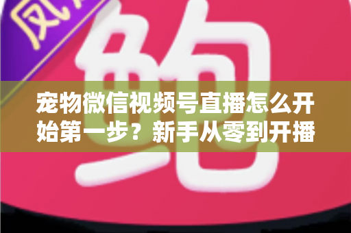 宠物微信视频号直播怎么开始第一步？新手从零到开播的完整实操指南