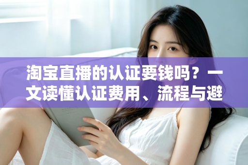 淘宝直播的认证要钱吗？一文读懂认证费用、流程与避坑指南