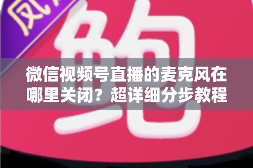 微信视频号直播的麦克风在哪里关闭?超详细分步教程助你轻松掌握静音技巧 微信视频号直播的麦克风在哪里关闭?超详细分步教程助你轻松掌握静音技巧