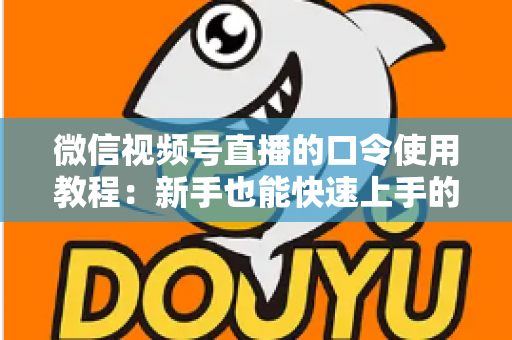 微信视频号直播的口令使用教程:新手也能快速上手的完整实操指南 微信视频号直播的口令使用教程:新手也能快速上手的完整实操指南
