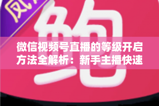 微信视频号直播的等级开启方法全解析:新手主播快速开启与升级的完整指南 微信视频号直播的等级开启方法全解析:新手主播快速开启与升级的完整指南