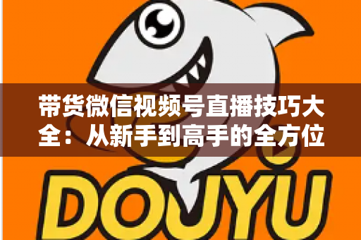 带货微信视频号直播技巧大全：从新手到高手的全方位实战指南