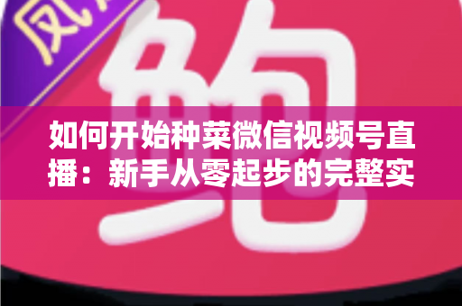 如何开始种菜微信视频号直播:新手从零起步的完整实战指南 如何开始种菜微信视频号直播:新手从零起步的完整实战指南