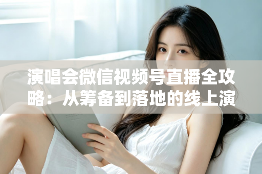 演唱会微信视频号直播全攻略：从筹备到落地的线上演出实战指南