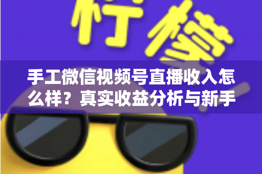 手工微信视频号直播收入怎么样?真实收益分析与新手赚钱实操指南 手工微信视频号直播收入怎么样?真实收益分析与新手赚钱实操指南